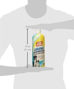 Simple Solution Urine Destroyer Enzymatic Cleaner | Pet Stain and Odor Remover with 2X Pro-bacteria Cleaning Power | 32 Ounces 32 oz Pour 17 31zRukanzkL
