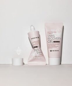 MIZON Snail Line Gift Set, Skincare Set, Set of Two Snail Recovery Gel Cream, Wrinkle Care, Skin Elasticity, Moisture, Fragrance-Free, Paraben-Free (45ml 1.52 fl.oz -Pack of 2) 2 Count (Pack of 1) 34 31zY4toZNL