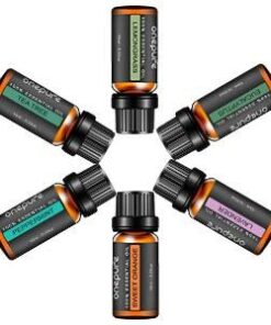 Onepure Essential Oils, 6 x 10ml Essential Oils Gift Set for Diffuser Humidifier Massage Aromatherapy (Lavender, Tea Tree, Eucalyptus, Lemongrass, Orange, Peppermint) 6 Scents 34 31zwNjnEBWL