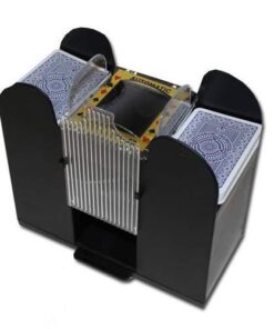 Brybelly Casino 6 Deck Automatic Card Shuffler with 6 Decks of Bicycle Playing Cards