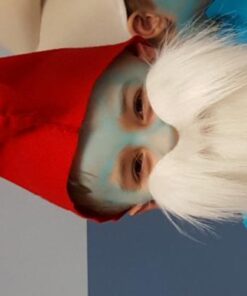 USToy Disguise Santa Claus, Wizard, Biker Fake Beard and Mustache Costume, White 6 41 H2TOyMuL
