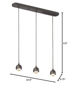Westinghouse Lighting Three-Light Indoor 6301300 3Lgt BRZ Mini Pendant, Oil Rubbed Bronze 8 41 HsNvop0L