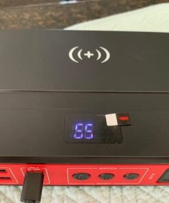 Portable Power Bank with AC Outlet, 83Wh/22500mAh 110V/85W Portable Laptop Charger Battery Bank, External Battery Pack Power Supply for Home Emergency Outage, Outdoor Camping RV Trip Adventure Red 87 41 RlYKB3NL