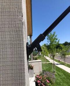 Evergreen Flag Bracket Two-Position 45 and 90 Degree | Cast Iron | Black | Hardware Incl | Outdoor Home and Garden Décor | Residential or Commercial | Wood Metal Plastic Pole - Not Included | 37 41 VV97ZSuL