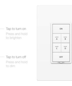 Insteon Smart Dimmer 6-Button Keypad, KeypadLinc in-Wall Controller, 2334-232 (White) - Insteon Hub Required for Voice Control with Alexa & Google Assistant White 6 Button Keypad Dimmer 18 41 fzDmmD0L 3