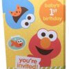Sesame Street Babys 1st Birthday Party Invitations Elmo 10 Cards