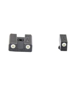 TRUGLO Tritium Handgun Sight | High-Visible Front & Rear Night Sights with Daylight White Dots & Low-Light Tritium Dots, Compatible with Glock Handguns Glock 42, 43 21 41 rkjbDGL