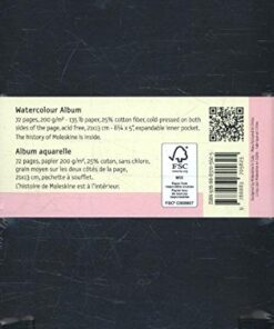 Moleskine Art Watercolor Album, Hard Cover, Large (5" x 8.25") Plain/Blank, Black, 72 Pages 22 41 weYxreDL