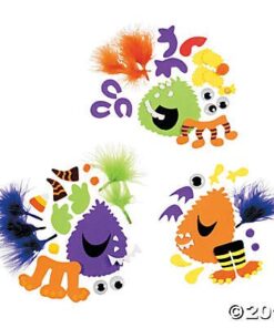 Alternative view of Foam Silly Monsters Magnet Craft Kit - Crafts for Kids and Fun Home Activities