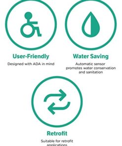 Zurn ZERK-CPM AquaSense E-Z Flush Retrofit Kit with Metal Cover, Chrome Commercial 19 4100R4OOYL