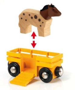 Brio World 33404 - Farm Train - 5 Piece Wooden Toy Train Set for Kids Age 3 and Up 8 4108fn1gRcL