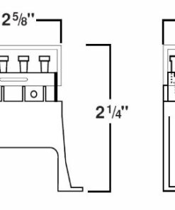 Alternative view of HELLA H84960061 4-Way Axial Single Fuse Box, Multi