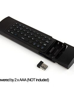 AMGUR MX3 Air Mouse Remote Mini Wireless Keyboard and Air Mouse for Android TV Box Raspberry Pi Mini PC Xbox PS3 PS4 Smart TV Remote Keyboard 18 410MChpBksL
