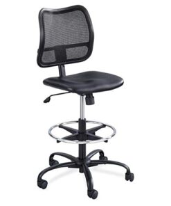 Safco Products 3397BV Rolling Chair, Extended Height, Black Vinyl Mesh, Adjustable Height, Supportive Back and Ergonomic Design, 250 lbs Weight Capacity - Office, Home & Kitchen Furniture Black Vinyl & Mesh 9 410Vi5AXwsL