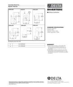 Delta Faucet U4920-PK 3-Way Shower Arm Diverter with Handshower Mount, Chrome,1 20 410X3ZSAcXL
