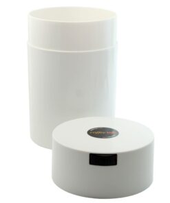 Alternative view of CoffeeVac 1LB – Patented Airtight Container | Multi-use Vacuum container works as smell proof containers for ground coffee and coffee bean containers. White cap and body