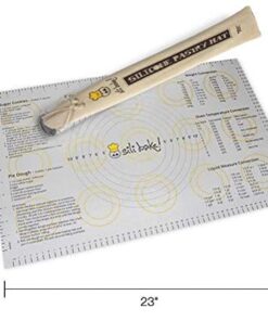 Alternative view of Sili Bake Silicone Pastry Mat with Measurements. Finally a Baking Mat That Actually Works. Designed in the USA. Large 23” x 15”