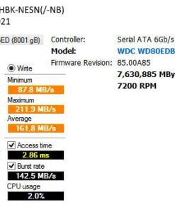Western Digital 8TB My Book Desktop External Hard Drive, USB 3.0, External HDD with Password Protection and Backup Software - WDBBGB0080HBK-NESN 40 411 Fef IAL