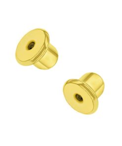 Replacement Pair (2) 18k Gold Plated Earring Screw Backs Fits In Season Jewelry