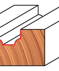 Alternative view of Freud 39-206: 1/4" Radius Ovolo Bit with 1/4" shank, 1-3/4" overall length 1-Inch Diameter Ovolo Groove Router Bit with 1/4-Inch Shank