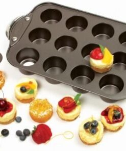 Norpro Nonstick Mini Cheesecake Pan with Handles, 12 count 28 411Dhf3pV L 1