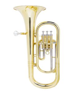 Alternative view of Mendini MBR-30 Intermediate Brass B Flat Baritone Horn with Stainless Steel Pistons