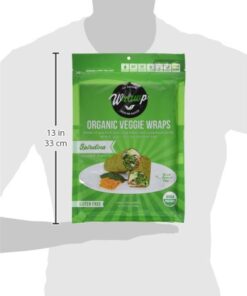 WrawP Organic Feggie Wrap - Spirulina (1PACK) Gluten Free, Plant Based 5.3 Ounce 9 411OSBoqBCL