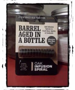 Oak Infusion Spiral Barrel Aged in a Bottle Oak Infusion Spiral, Brown 17 411ZbGgoMRL