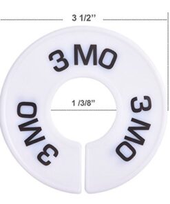 Blulu 10 Pack Clothing Rack Size Dividers Round Hangers Dividers 14 411dxeIPsHL