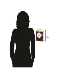 Howard Miller Rosewood Bracket Table Clock 613-528 – Brushed Brass with Quartz Movement 6 411dzAwhRfL