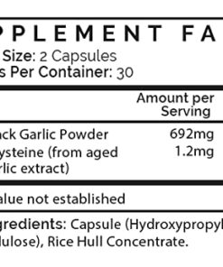 Aged Black Garlic Capsules - Garlic Pills - Less Odor - 60 Capsules - Allium Sativum Supplement - More Effective Than Allicin 21 411mPp8jonL