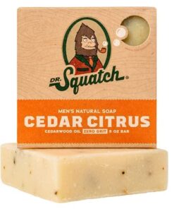 Dr. Squatch DISCONTINUED All Natural Bar Soap for Men with Zero Grit, Cedar Citrus 5 Ounce (Pack of 1) 29 411pskaby1L