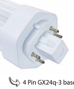 Circle (6 Pack) PLT-26W 841, 4 Pin GX24q-3, 26 Watt Triple Tube, Compact Fluorescent Light Bulb 6 Count (Pack of 1) 4100k - Cool White 8 411uO9k5wL