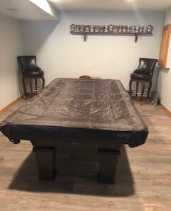 Iszy Billiards Pool Table Cover - Nylon Billiard Table Cover - Perfect for Indoor and Outdoor Use - 7-Foot Brown 4 41284H459gL