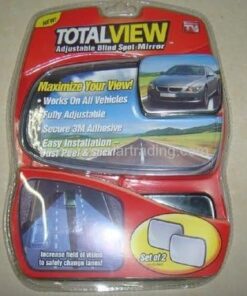 Total View 360 Wide Angle Universal Adjustable Blind Spot Mirror, Frameless Square Design, 2 Pack 22 412ExbNbTKL