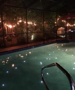 JINHEZO Submersible LED Light, Tea Lights, Pond Underwater Small LED Lights, Battery Operated 125 Hours, for Wedding Home Vase Festival Party Decoration White 24Pcs (Built-in 48 Batteries) 24 Pack 44 412FSRvFUZL