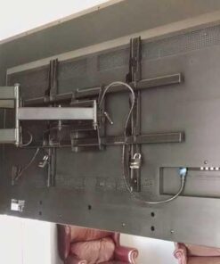 VideoSecu MW380B5 Full Motion Articulating TV Wall Mount Bracket for Most 37"-70" LED LCD UHD Plasma HDTV Up to 125 lbs with 684x400 600x400 400x400 150x100mm, Dual Arm Pulls Out Up to 14" AW9 57 412LamP6DL 1