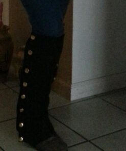 Forum Novelties Men's Adult Steampunk Suede Spats Costume Accessory One Size Black 25 412NuNERTNL