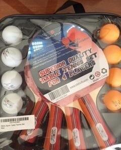 NIBIRU SPORT Ping Pong Paddle Sets - Professional Table Tennis Paddles, Balls, Storage Case - Table Tennis Rackets & Game Accessories 4 Paddle Set 41 412SGyLNXqL