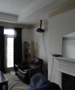 VideoSecu Flat Vaulted Ceiling Projector Mount LCD DLP Bracket with Adjustable Height Rotating Swivel Arm One Piece PJ2B 1C9 33 412oeTn2zAL