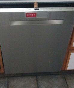 Cimkiz Dishwasher Magnet Clean Dirty Sign Shutter Only Changes When You Push It Non-Scratching Strong Magnet or 3M Adhesive Options Indicator Tells Whether Dishes Are Clean or Dirty (Silver) 1.silver 33 4136AwO93mL