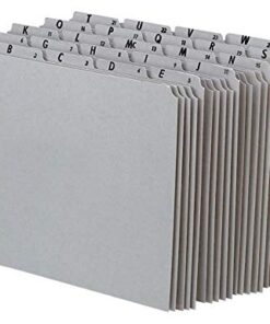 Pendaflex A-Z Top Tab Recycled Gray Pressboard 1/5-Tab File Guides, Letter, 25/Set (PN925) 5 4138ZSE8s5L