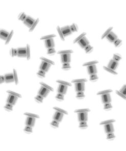 Alternative view of UnCommon Artistry Bullet Clutches Silver Plated for Post Earrings (50)