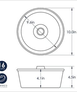 Nordic Ware Angel Food Cake Pan, 16-Cup, Red 16 413ZlyIYQbL