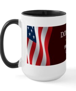 CafePress Donald Trump For President V3 Large Mug 15 oz (444 ml) Ceramic Coffee Mug White/Black Inside 6 413dxYezufL