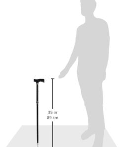 Drive Medical Heavy Duty Folding Cane Lightweight Adjustable with T Handle, Black 21 413fYNu9cHL