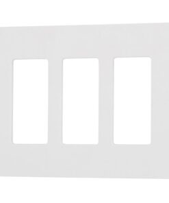 Lutron Claro 3 Gang Decorator/Rocker Wallplate, Gloss, White (1-Pack) | CW-3-WH 1 Pack 27 413g2YKCdCL
