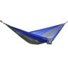 OuterEQ Portable Parachute Nylon Fabric Travel Camping Hammock Blue/Grey Approx 275cm x 140cm 20 413gbzpSHL