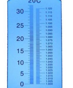 Alternative view of Ade Advanced Optics BCBI9177 Beer Wort and Wine Refractometer, Dual Scale - Specific Gravity 1.000-1.120 and Brix 0-32%, Replaces Homebrew Hydrometer (Aluminum) Aluminium