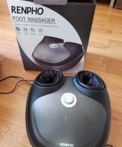 RENPHO Foot Massager Machine with Heat, Shiatsu Deep Kneading, Multi-Level Settings, Delivers Relief for Tired Muscles and Plantar Fasciitis, Fits Feet Up to Men Size 12,Brown Black-sl 27 414 js5LcdL